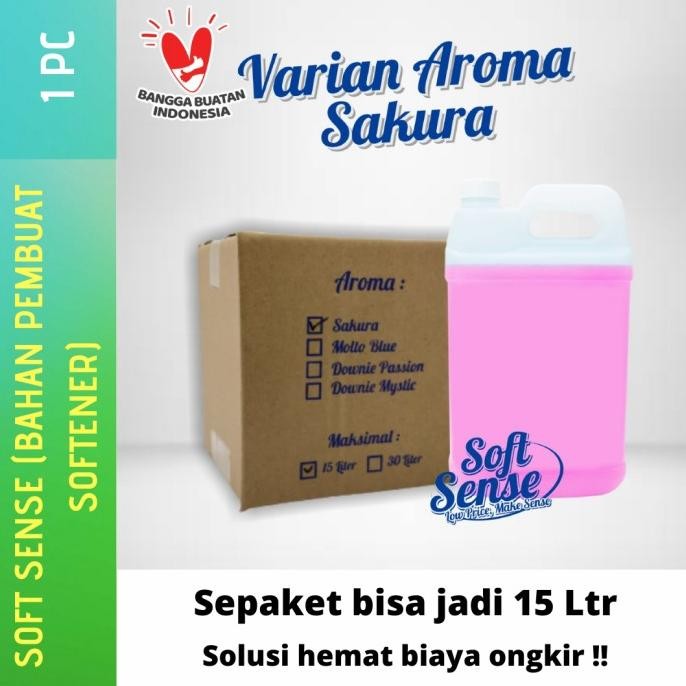 

softsense bahan pembuat softener / pelembut pakaian (sakura) termurah