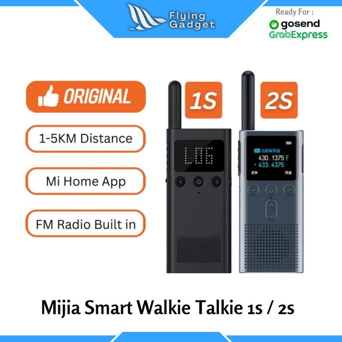 Xiaomi Mijia Smart Walkie Talkie 2S / 1S FM Radio HT Intercom Original