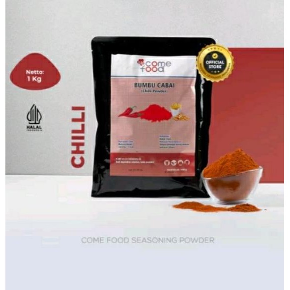 

Siap Kirim Comefood Bubuk Cabai Chili powder 1 kg / cabe chilli SERBUK come food