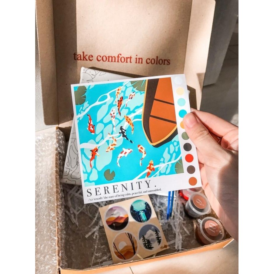 

Tala_Store. Paint By Number [Serenity] | Bypainters | Painting Kit | Premium