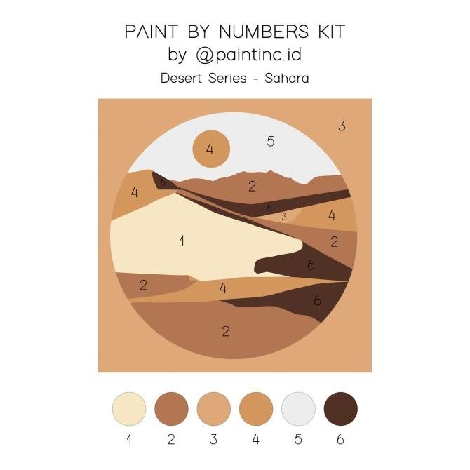 

Paint By Numbers Kit: Desert Series - Sahara | Paint Inc Restock