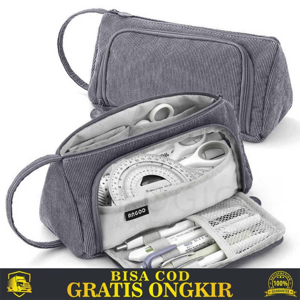 

HANGING ROPE WADAH PERALATAN TULIS PINK DOUBLE POUCH MOTIF SEDERHANA