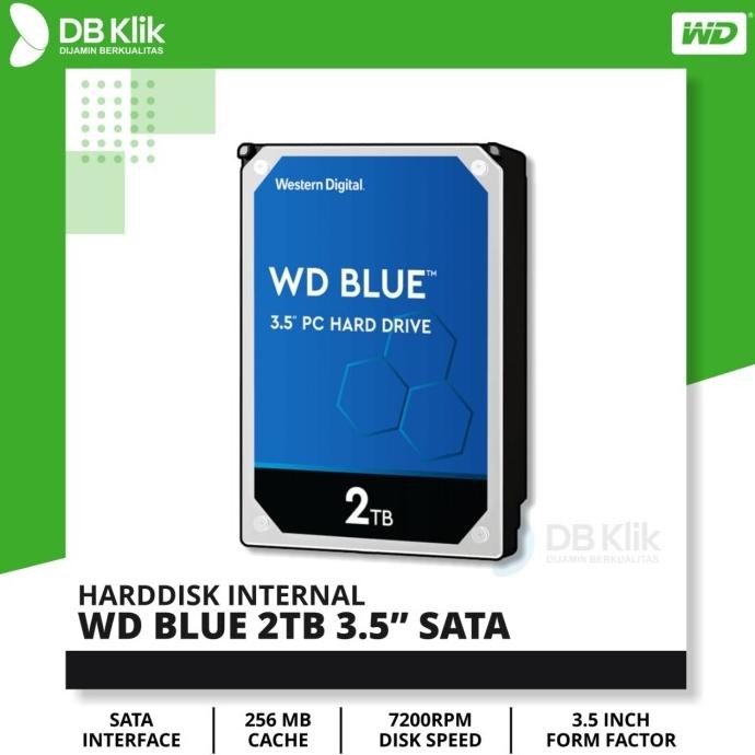 

BLUE- HARDDISK WD BLUE 2TB 3.5 INCH SATA - HARDISK WDC BLUE 2TB SATA 3.5