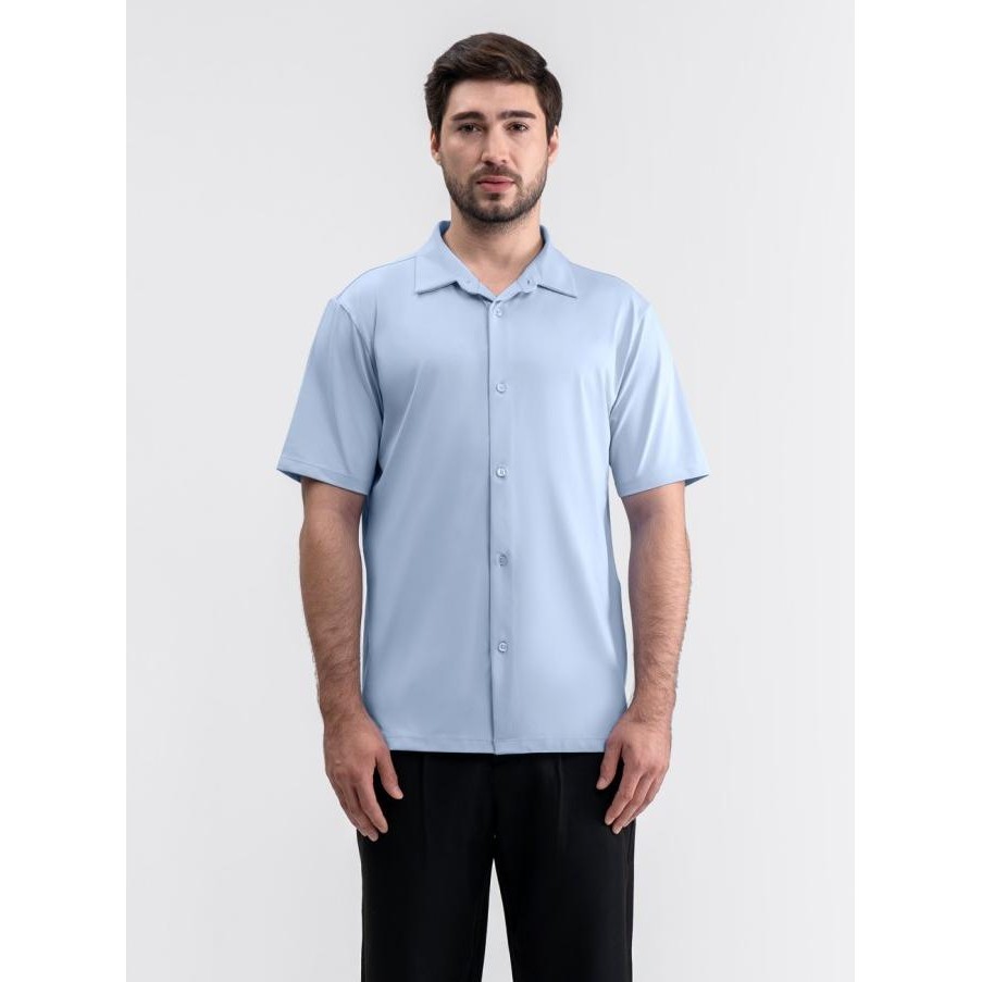 

BLUE- LIVEHAF - HYDROSLEEK POLO SHIRT SKY BLUE