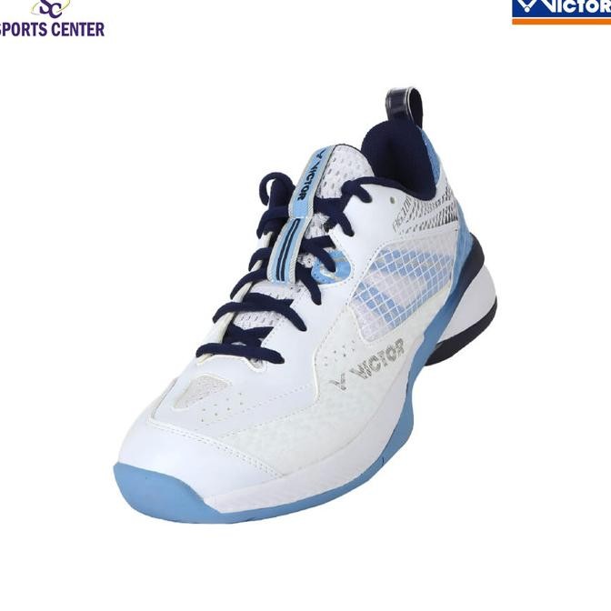 

BLUE- NEW SEPATU BADMINTON VICTOR A610IV AF / A 610 IV AF IVORY WHITE BRILLIANT BLUE