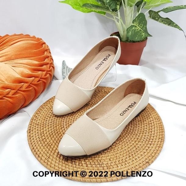 Pollenzo - Vanya Sepatu Balet Wanita Sol Karet Map-005