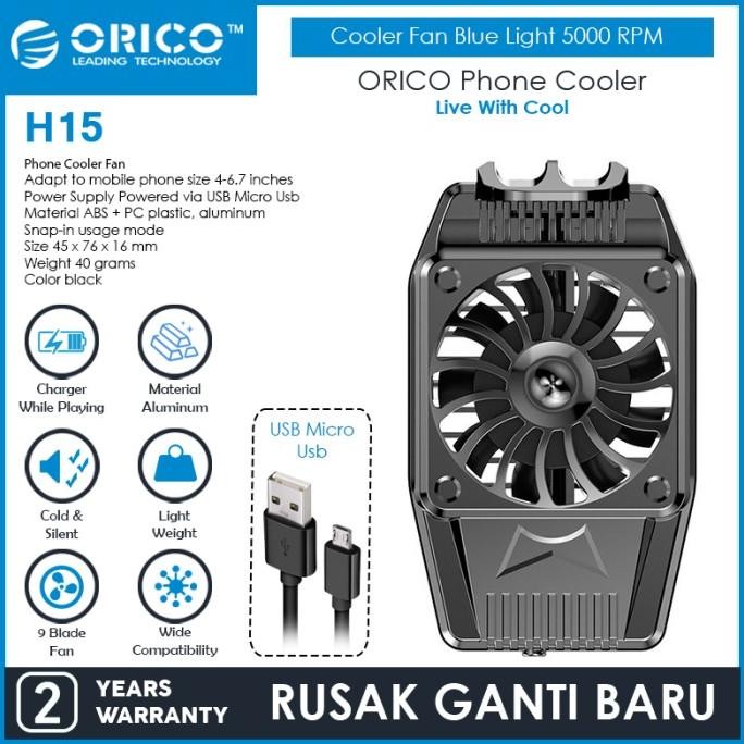 

BLUE- ORICO PHONE COOLER FAN BLUE LIGHT 5000 RPM - H15