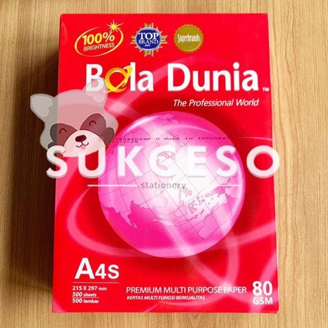

Sale Bola Dunia A4S Kertas Hvs Print Fotocopy 80Gr/Gsm Berkualitas