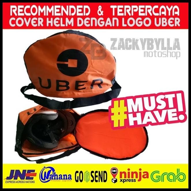 Cover Helmet Uber | Tas Helm Anti Hujan Utk Uber Motor