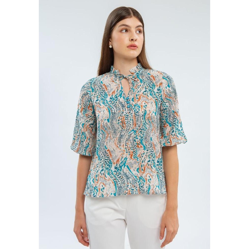 

BLUE- MINIMAL BRUONII BLOUSE DUSTY BLUE