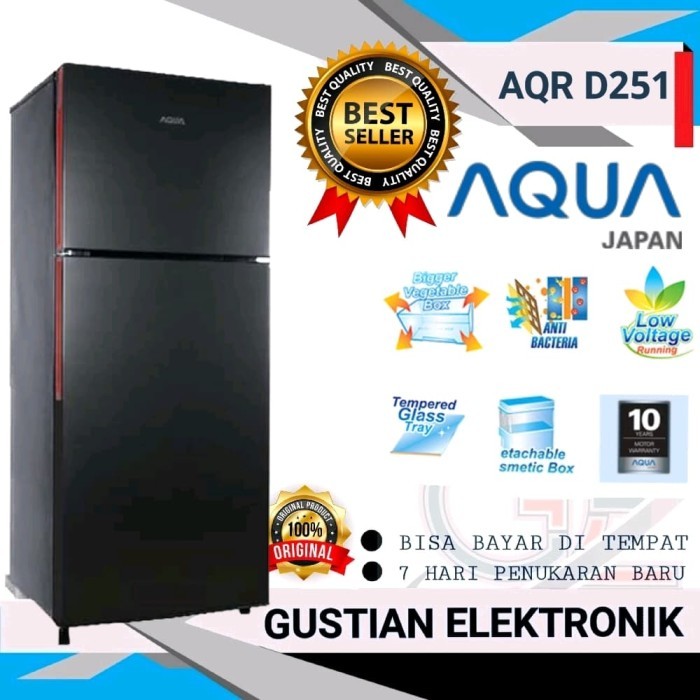 KULKAS AQUA 2 PINTU AQR-D251