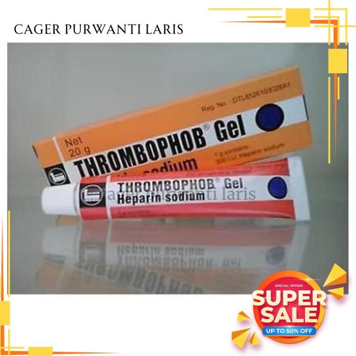 THROMBOPHOB GEL 20G / HEPARIN SODIUM / SALEP MEMAR / TROMBOPOP BEST PRODUK