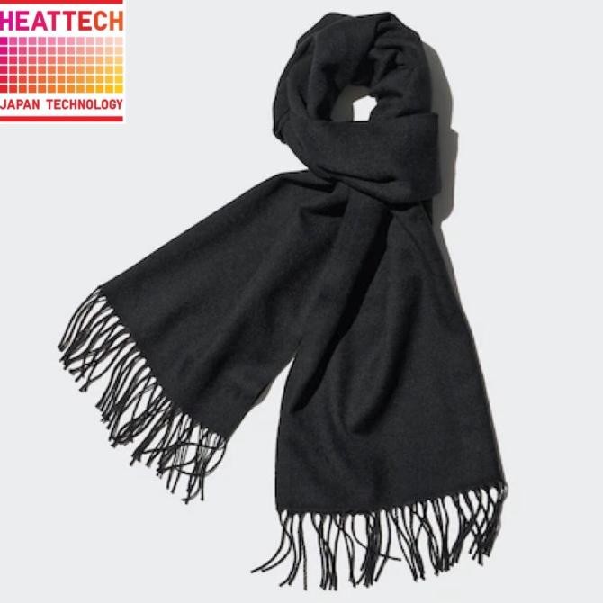 Sale Uniqlo Heattech Syal Winter Polos Black