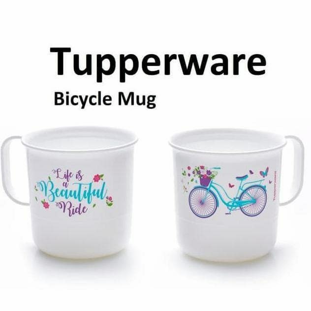 TUPPERWARE BICYCLE MUG 350ML 2PCS
