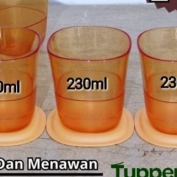 GELAS TUPPERWARE CRYSTALLINE LOW GLASS