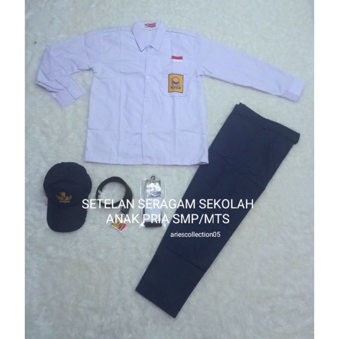 Seragam Sekolah SERAGAM SEKOLAH SMP ANAK SMP/MTS SETELAN SERAGAM SEKOLAH PAKAIAN ANAK LAKI-LAKI BAJU