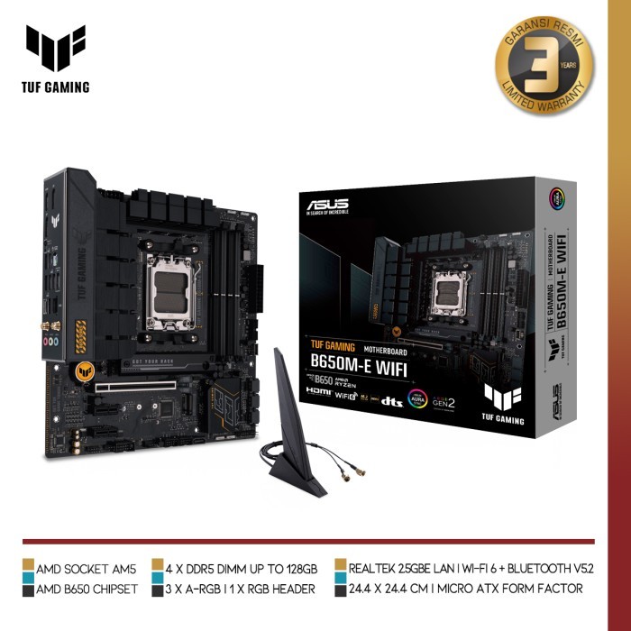 ASUS TUF GAMING B650M-E WIFI Motherboard AMD B650 Ryzen AM5