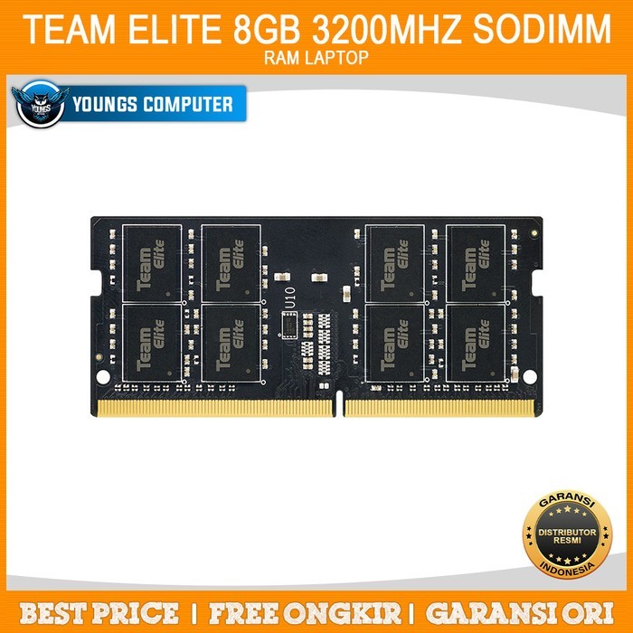 Ram Laptop Team T-Force Zeus DDR4 8GB 3200Mhz Single Sodimm Heatsink