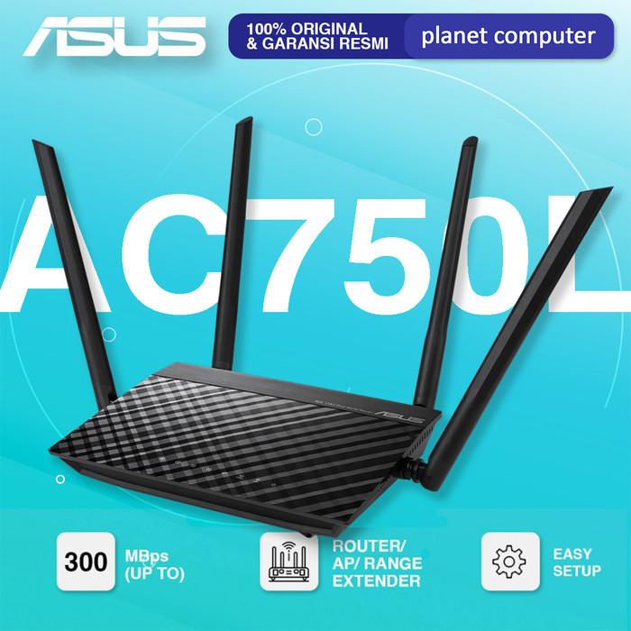 Asus RT-AC750L Dual Band AC750 Wireless Router 2.4 GHz 5 GHz AC 750