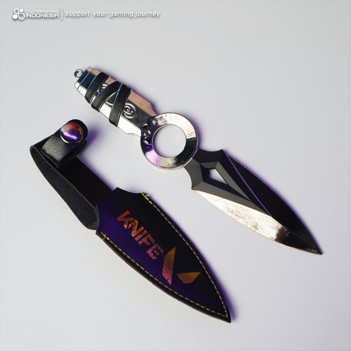 Valorant Jett Kunai Weapon MEDIUM Knife Pisau Video Game Accessories