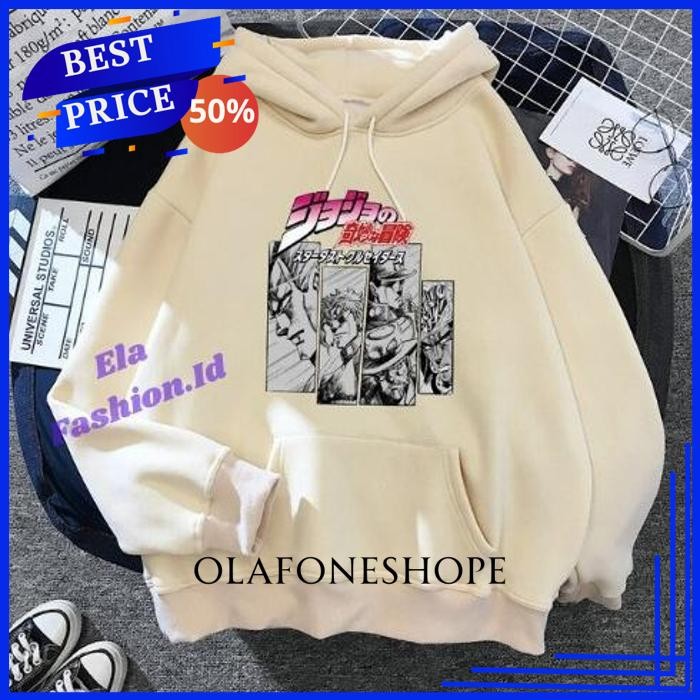 HOODIE ANIME MANGA JOJO BIZARRE ADVENTURE / OUTWEAR JAKET JOJO S BIZARRE ADVENTURE HODDIE COWO CEWE 
