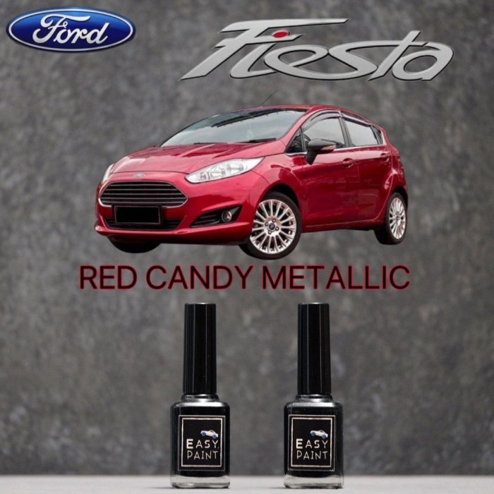 CAT OLES MOBIL RED CANDY METALIC FORD FIESTA MERAH MAROON METALIK 15ML