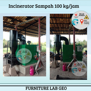 ( EX LOKAL) INCINERATOR SAMPAH KAPASITAS 100 KG MESIN INCINERATOR