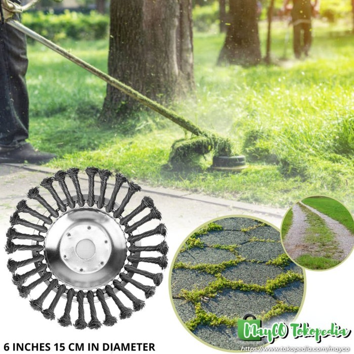 PISAU PEMOTONG RUMPUT KAWAT BAJA PEMBERSIH JALAN PAVING BLOCK TERAS