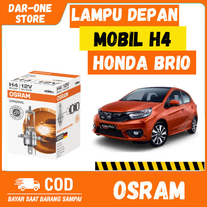 LAMPU DEPAN MOBIL H4 HONDA BRIO ORIGINAL OSRAM