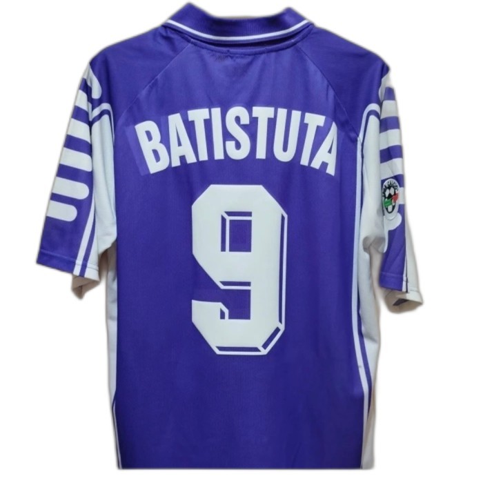 GABRIEL BATISTUTA #9 AC FIORENTINA HOME JERSEY 1999/2000 ORIGINAL ACF 99/00 BATIGOL SERIE A ITALY