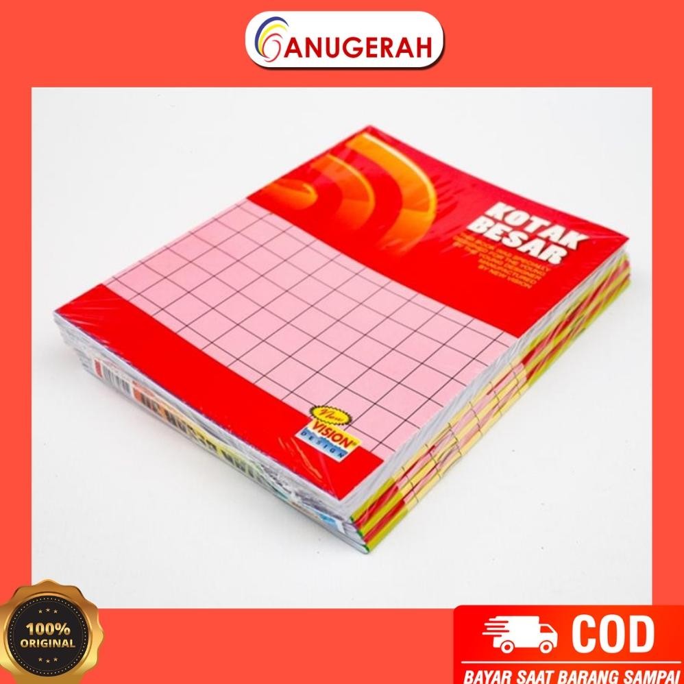 

Terlaris Vision Buku Kotak Besar (Pack)