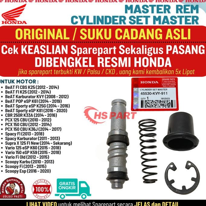 Original Master Seal Rem Beat Fi POP Street Karbu PCX Vario 125 150 CBR Ori AHM
