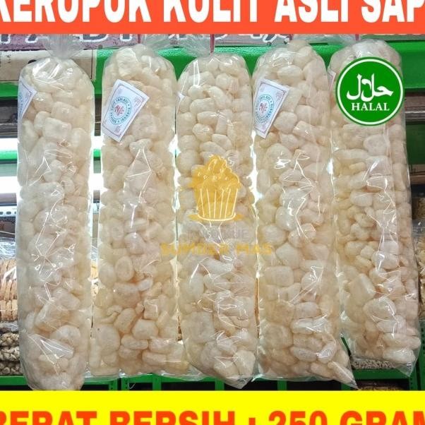 

Kerupuk Kulit Halal /Krupuk Jangek/Rambak Isi 250 Gram