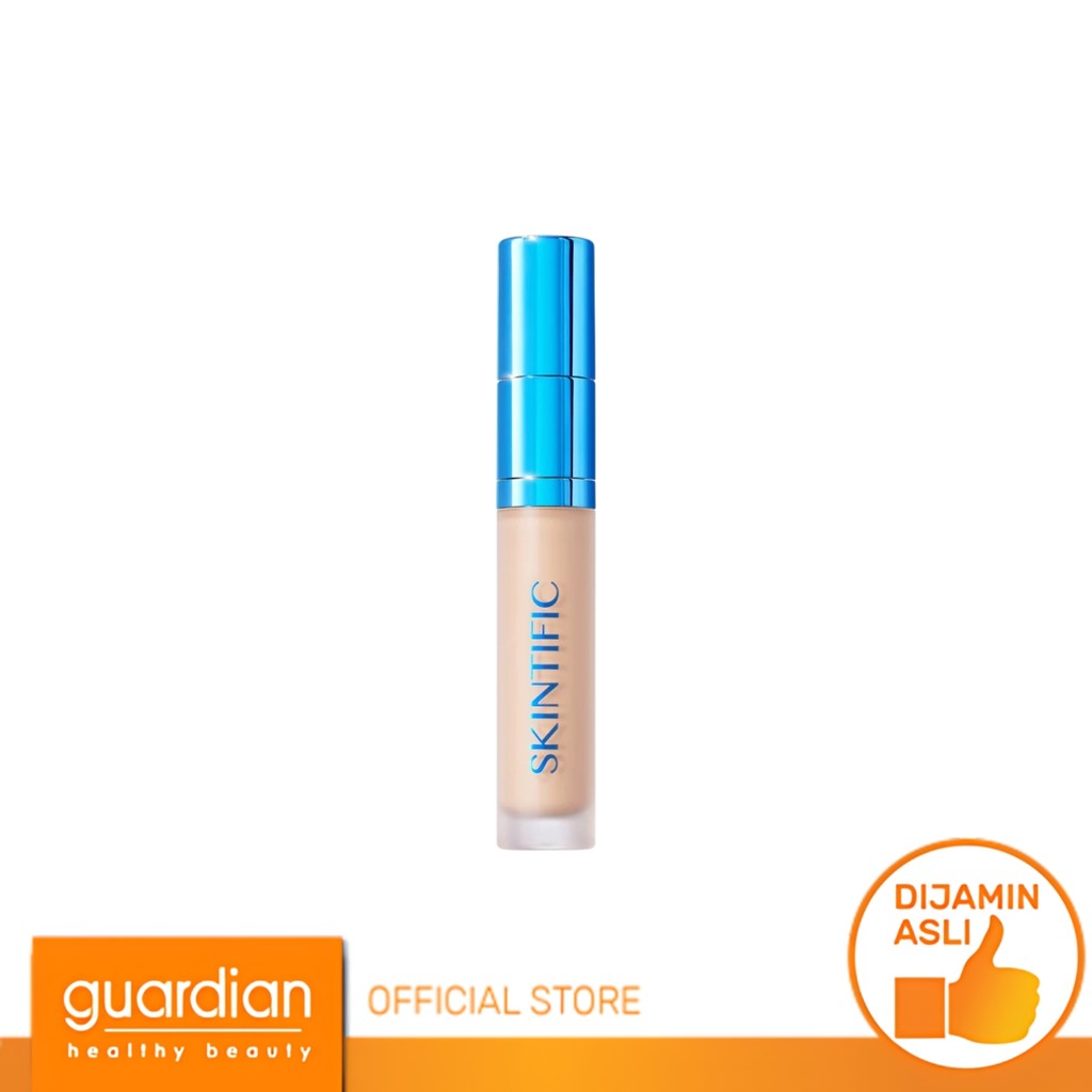 Skintific Cover Perfect Serum Concealer 00 Porcelain 5Ml - 2 In 1 Dip Tip Concealer Contour Conceale