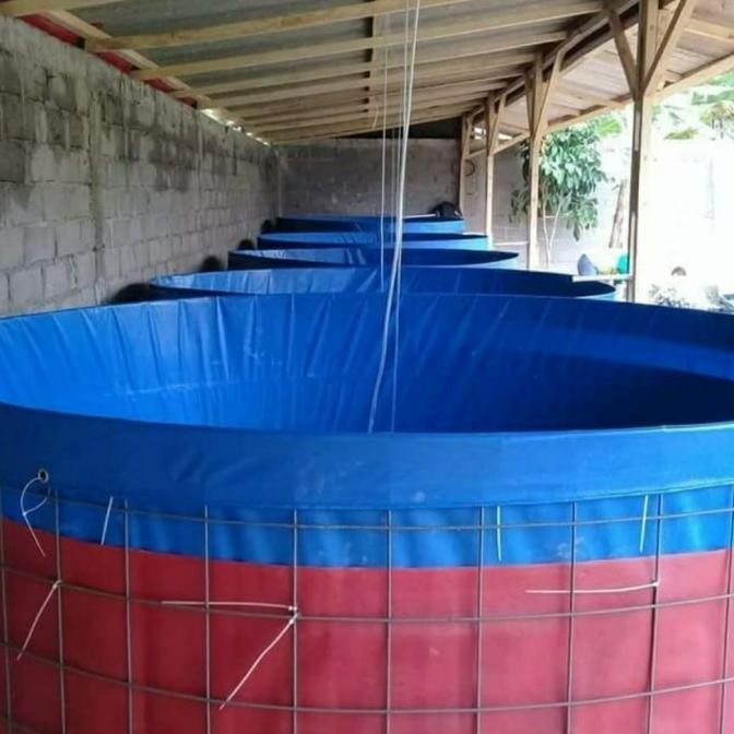 terpal kolam bulat/terpal kolam ikan/terpal kolam lele D3 T1 A12 AS