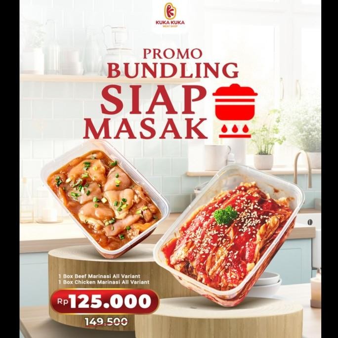 

Promo Bundling Daging Berbumbu / Daging Marinasi 1 Ayam & 1 Beef 500Gr Makasihlohya