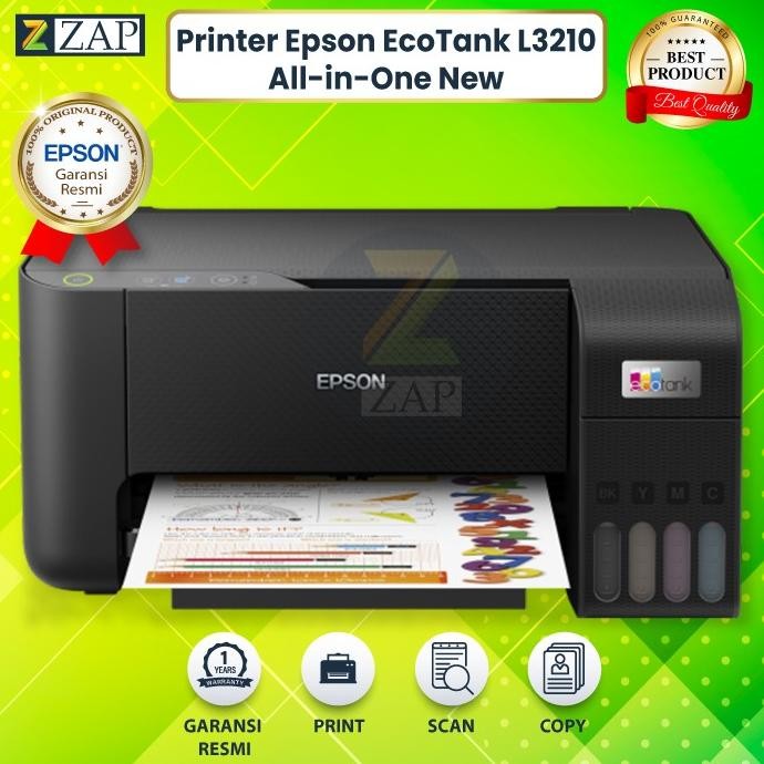Epson L3210 Printer New Ecotank Multifungsi - Print Scan Copy Baru Khrisnaalfred