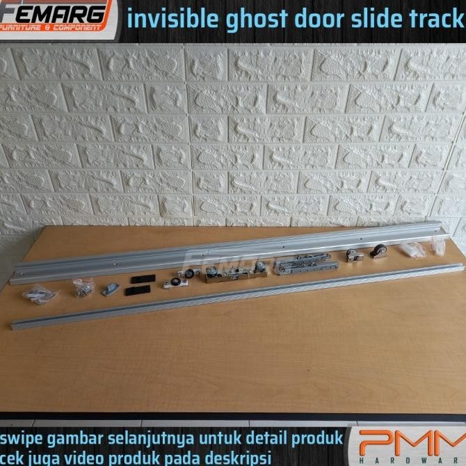 Terlaris Rel sliding TERSEMBUNYI slowmotion FEMARG|softclosing GHOST DOOR TRACK COD