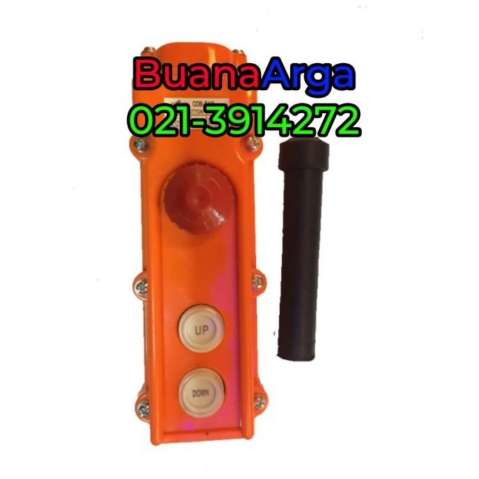 

Hoist Push Button COB-61P With Emergency Stop Model 2 Tombol |5A