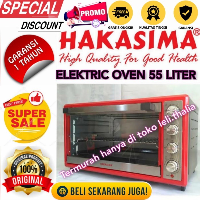 OVEN LISTRIK HAKASIMA 55 LITER ELEKTRONIC DAPUR HEMAT