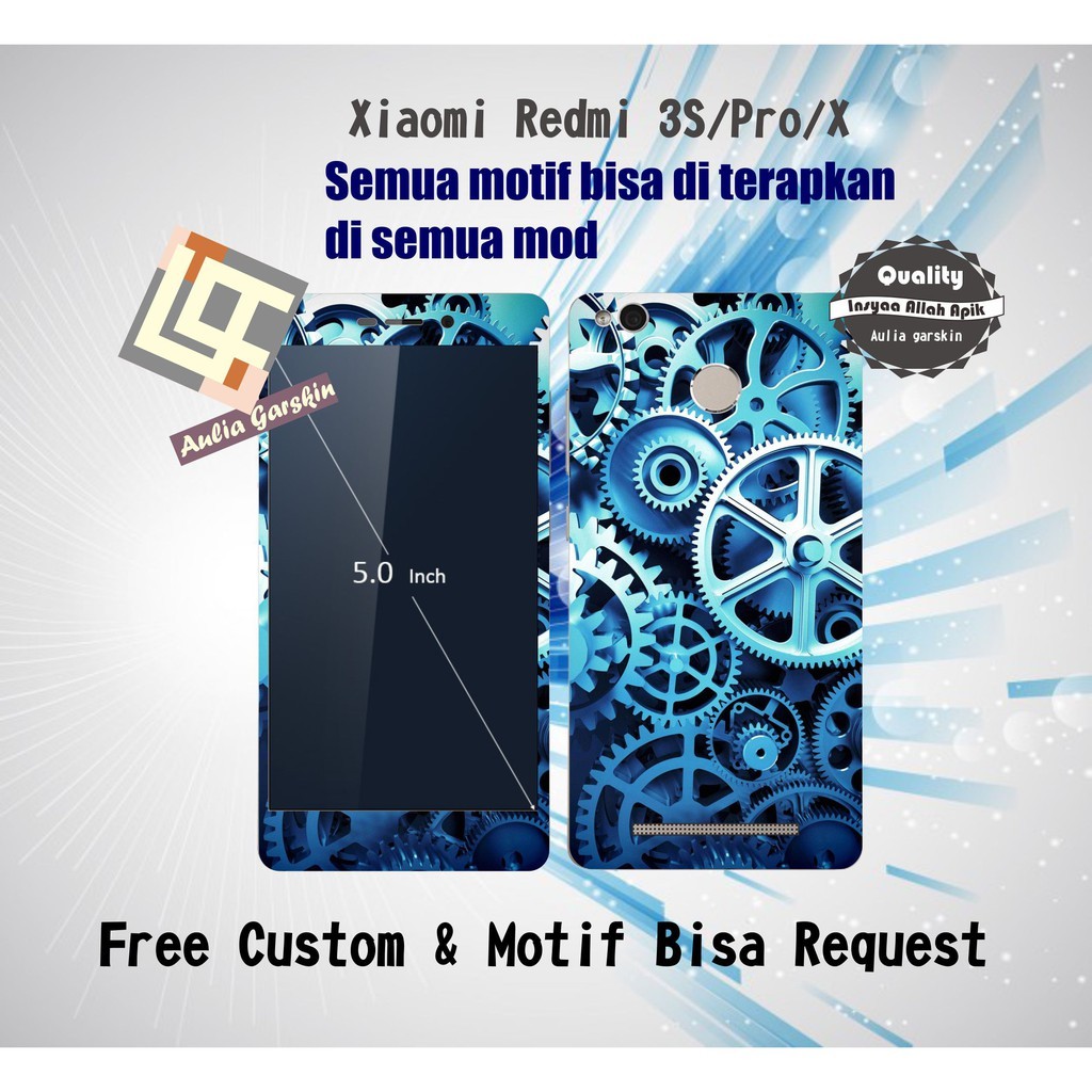 

BestSelling - Redmi 3s Garskin Wrap Stiker Premium (FreeCustomOrder)