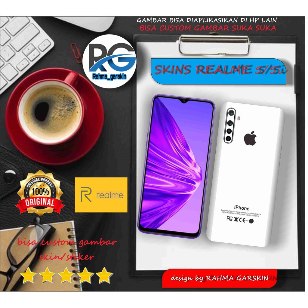 

BestSelling - Realme 5 Garskin Wrap Stiker Premium (FreeCustomOrder)