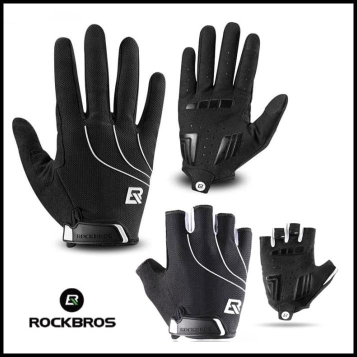 Sarung Tangan Rockbros S107-1 S107 Glove Gloves Half Finger Sepeda Gym