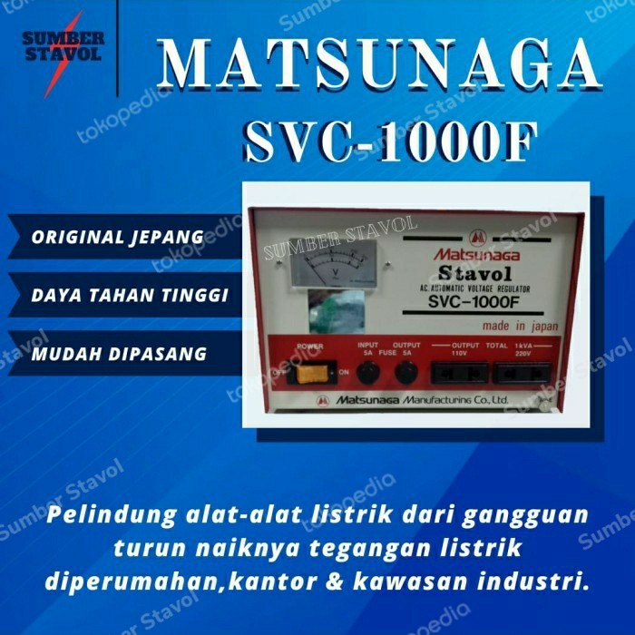 Terbaru Stabilizer Matsunaga Svc 1000 F