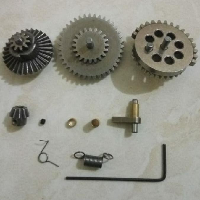 Gir Gear Set Aeg Wgg Jinming Upgrade Anti Reversal Pinion Gearset Original Dan Terpercaya