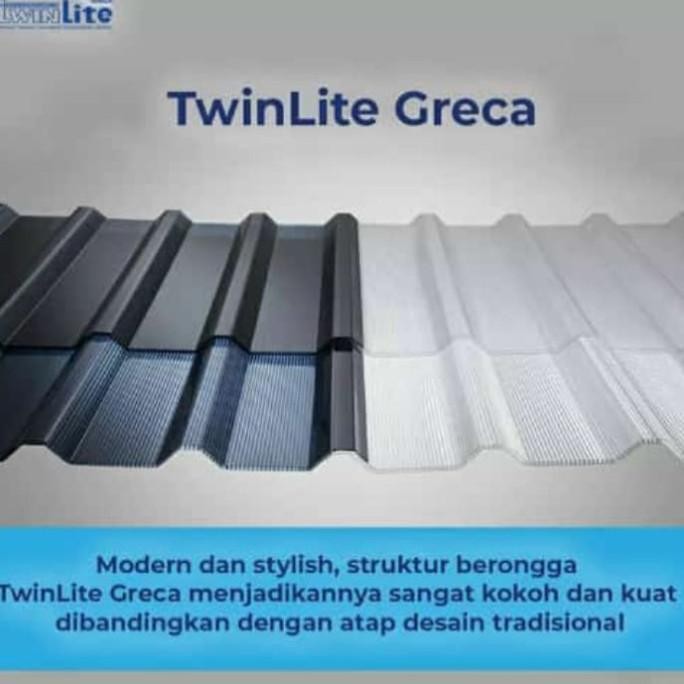 Baru alderon twinlite greca corrugated 6 mm bening