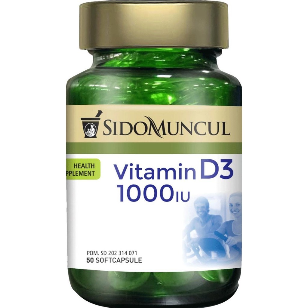 DISKON 1000 IU Sido Muncul Vitamin D3 1000 IU Kesehatan Tulang Kalsium