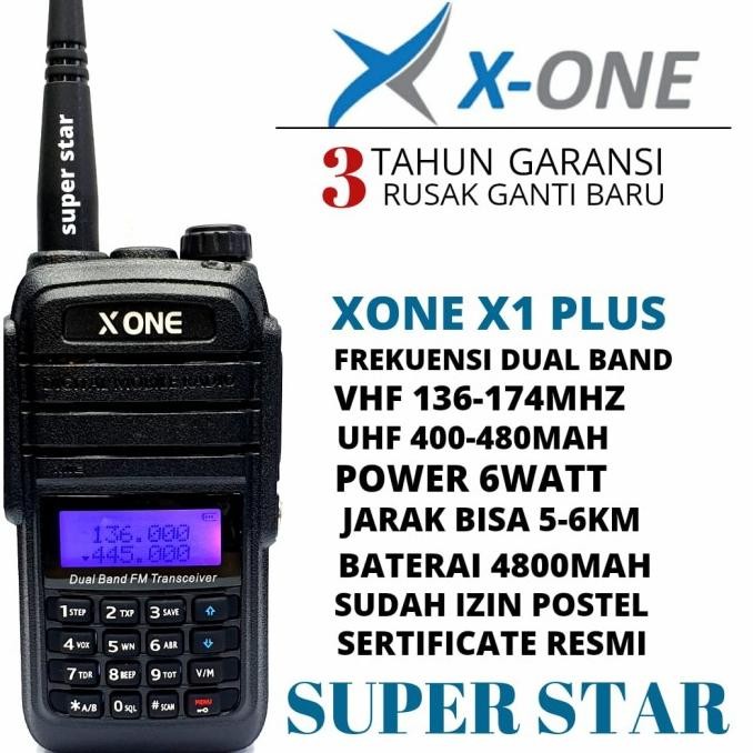 Handy talky Ht X one UV x1 plus 6 watt dual band