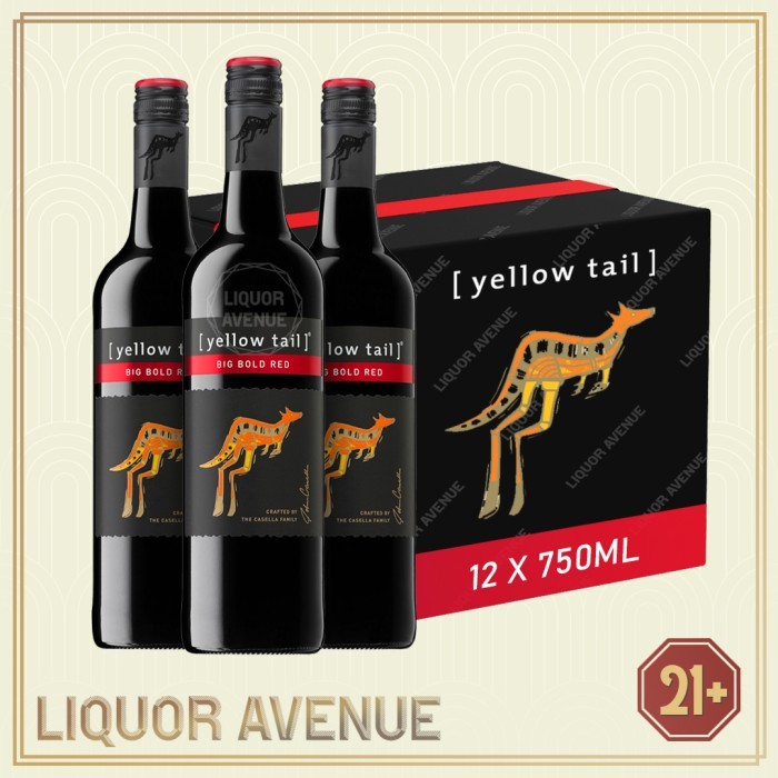 

Yellow Tail Big Bold Red Australian Wine 750ml - 1 karton isi 12 botol