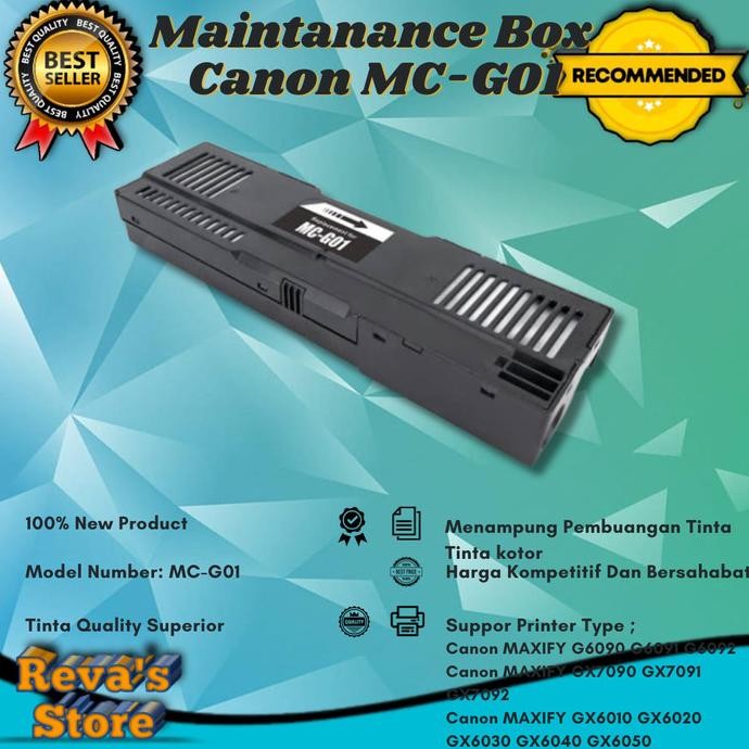 MAINTENANCE BOX COMPATIBLE CANON MC-G01 MC-G01 FOR G6090 G6091 G6092 GX6010 GX6020 1612T